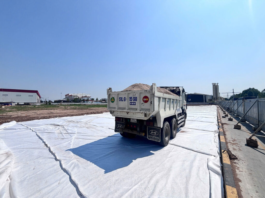 công trình thi công cát san lấp châu thuận phát 